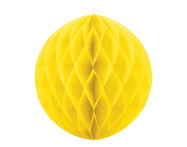 30cm YELLOW HONEYCOMB BALL