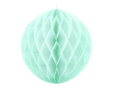 30cm LIGHT MINT HONEYCOMB BALL