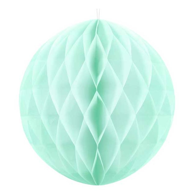 30cm LIGHT MINT HONEYCOMB BALL
