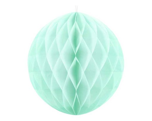 30cm LIGHT MINT HONEYCOMB BALL