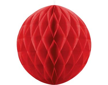40cm RED HONEYCOMB BALL