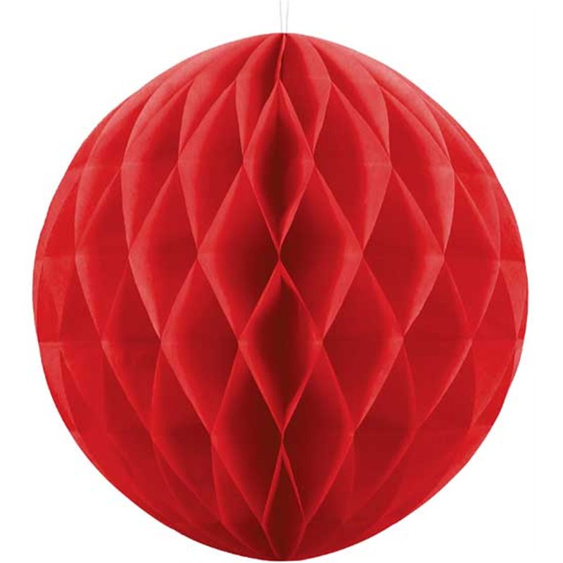 40cm RED HONEYCOMB BALL