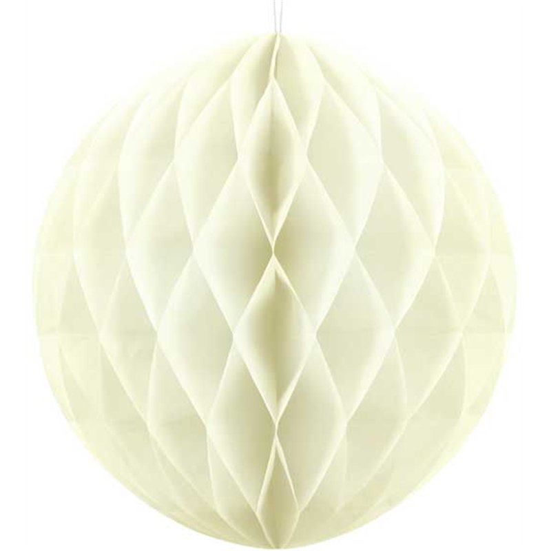 40cm LIGHT CREAM HONEYCOMB BALL