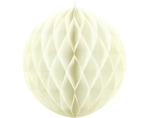 40cm LIGHT CREAM HONEYCOMB BALL