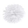 25cm WHITE TISSUE PAPER POM POM