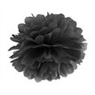 25cm BLACK TISSUE PAPER POM POM