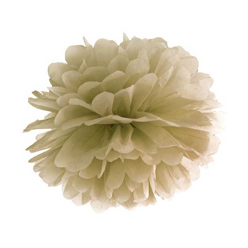 25cm GOLD TISSUE PAPER POM POM