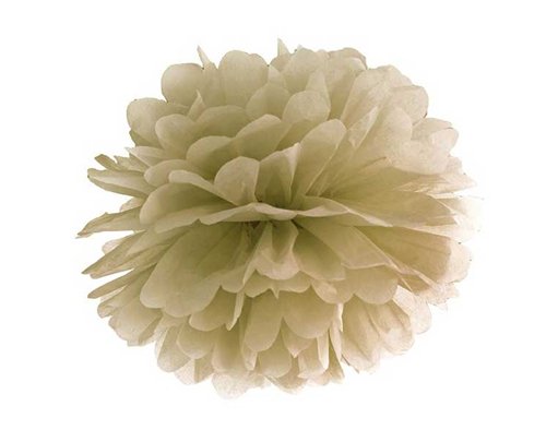 25cm GOLD TISSUE PAPER POM POM