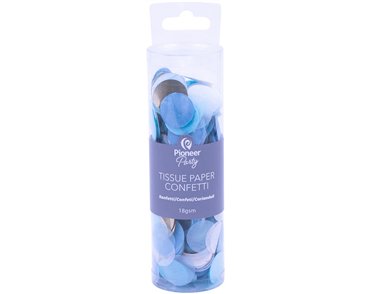 18G BLUE WHITE GOLD CONFETTI TISSUE PAPER