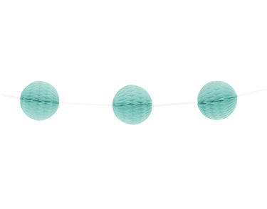 7ft MINT HONEYCOMB BALL GARLAND