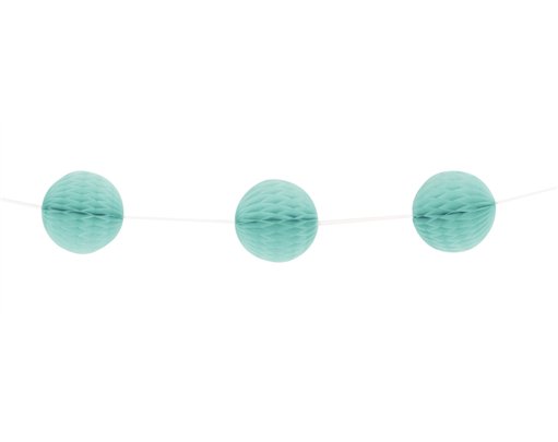 7ft MINT HONEYCOMB BALL GARLAND