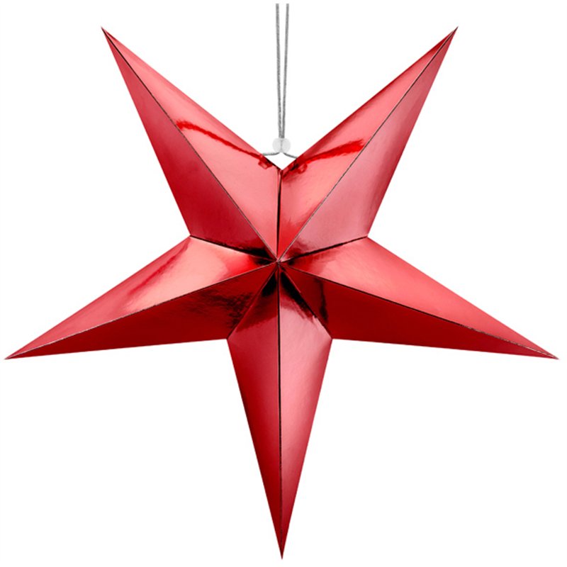 70cm RED PAPER STAR