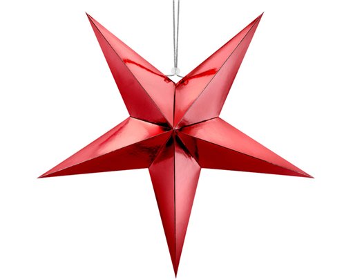 70cm RED PAPER STAR