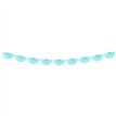 3m LIGHT SKY BLUE TISSUE GARLAND ROSETTES