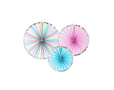 3PC UNICORN DECORATIVE ROSETTES