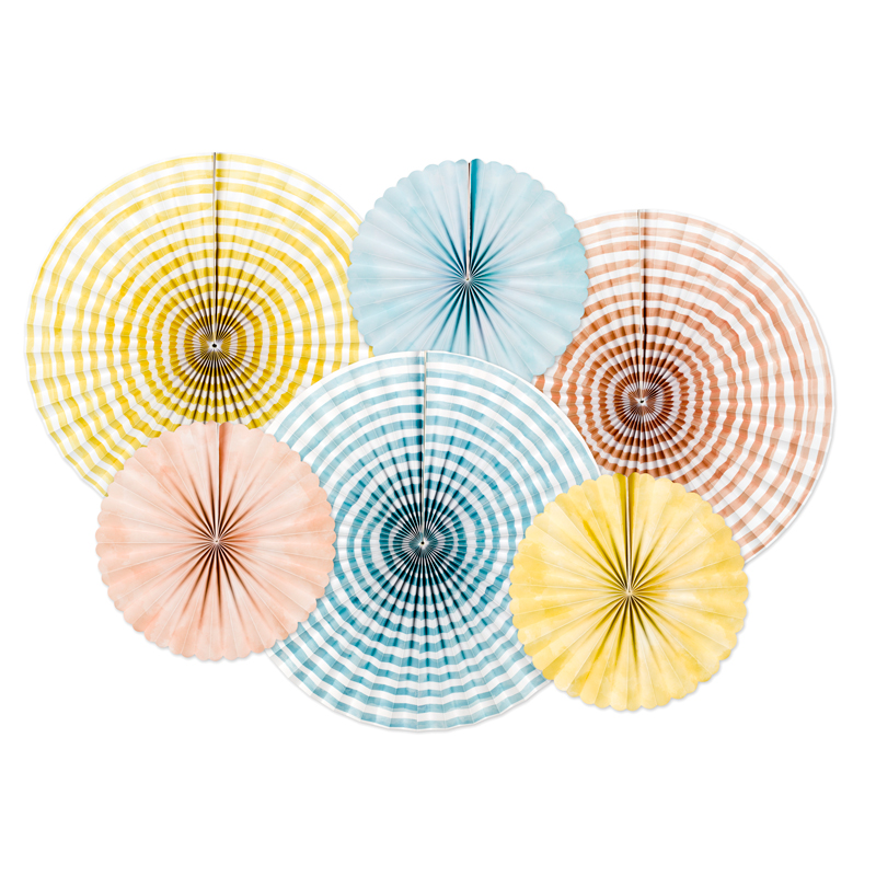 6PC SUMMER TIME DECORATIVE ROSETTES