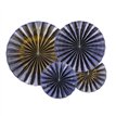 4PC NAVY BLUE DECORATIVE ROSETTES