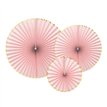 3PC LIGHT PINK DECORATIVE ROSETTES
