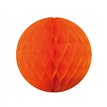 30cm ORANGE HONEYCOMB BALL HANGING DECORATION