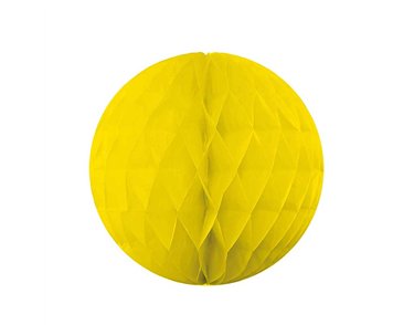 30cm YELLOW HONEYCOMB BALL HANGING DECORATION