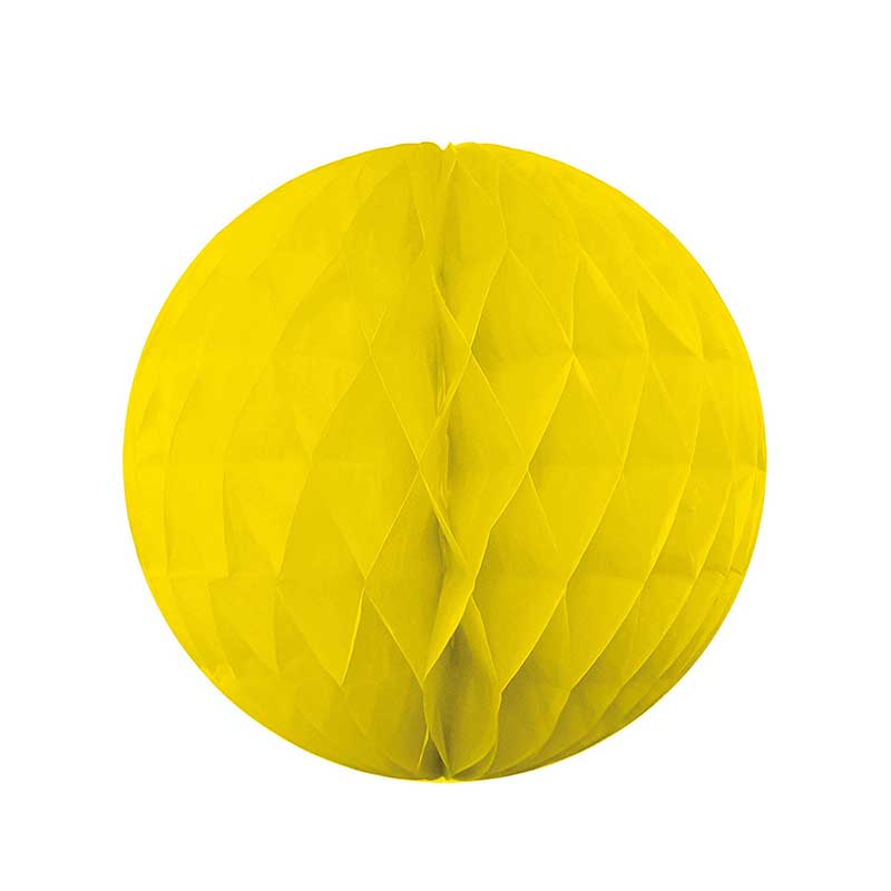 30cm YELLOW HONEYCOMB BALL HANGING DECORATION