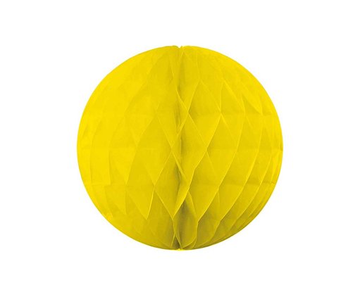 30cm YELLOW HONEYCOMB BALL HANGING DECORATION