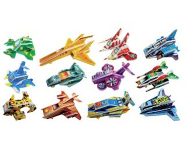 SPACESHIPS 3-D PUZZLES  60S