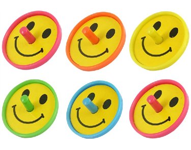 (6) SMILE SPINNING TOP IN BAG