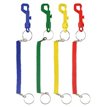 4ASST COLOURS SPIRAL KEYCHAIN 12S