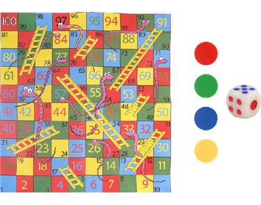 (8) 6.5CM SNAKES & LADDERS GAME  72S