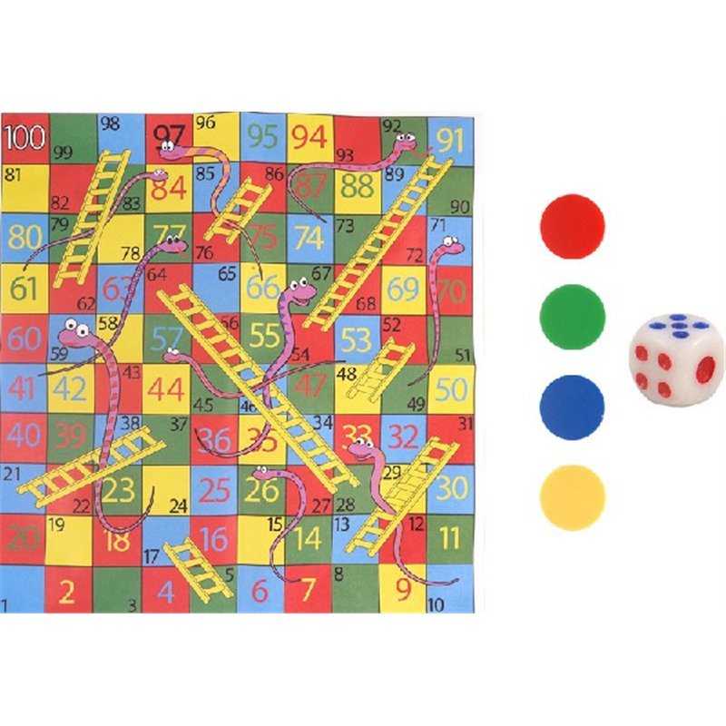(8) 6.5CM SNAKES & LADDERS GAME  72S