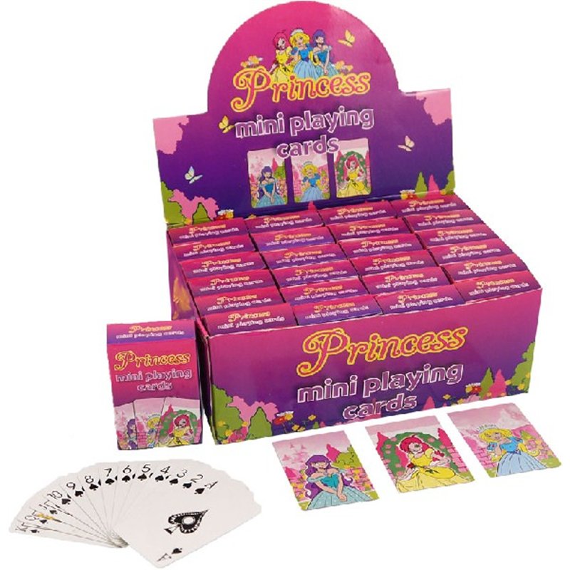 3ASST MINI PRINCESS PLAYING CARDS  24S