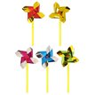 7CM W/10CM STICK MINI FOIL WINDMILL  60S