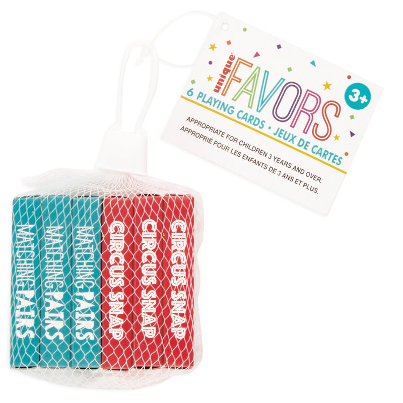 (6) PLAYING CARDS NET BAG