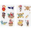 (6) MINI PIRATE TATTOOS  96S