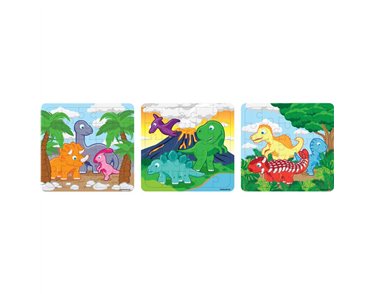 13X13CM PUZZLE DINOSAUR  108S