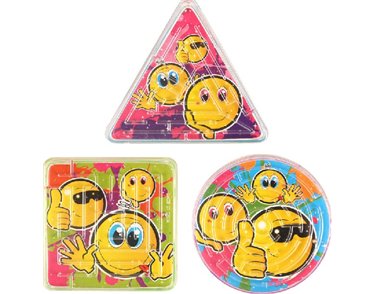 3ASST SMILEY PUZZLE MAZE 96S