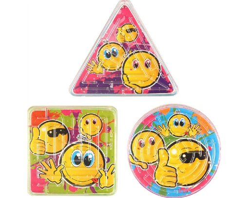 3ASST SMILEY PUZZLE MAZE 96S