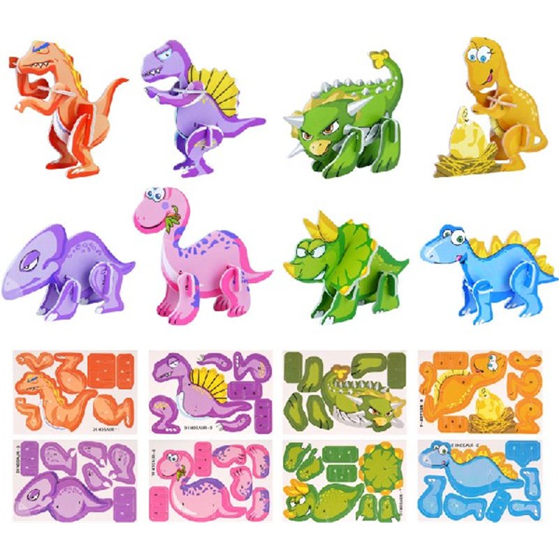 DINOSAUR 3-D PUZZLES  144S