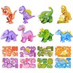 DINOSAUR 3-D PUZZLES  144S
