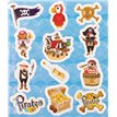 (12) MINI PIRATE STICKERS  120S