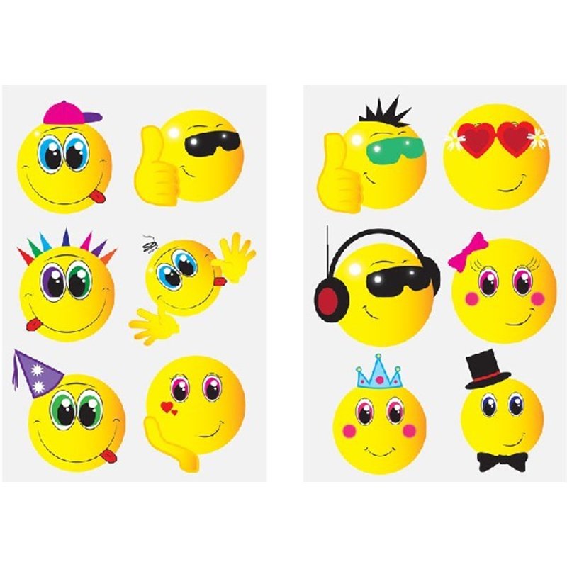 (6) MINI SMILE TATTOOS  96S