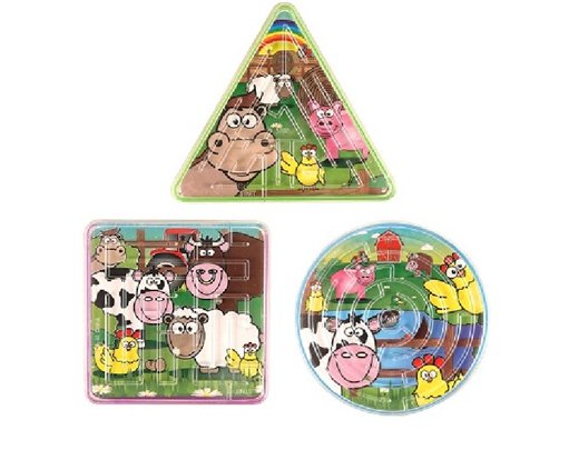 3ASST FARM MAZE PUZZLES  96S