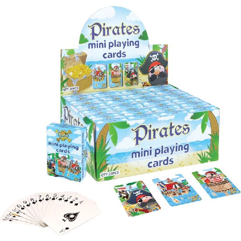 MINI PIRATE PLAYING CARDS  24S