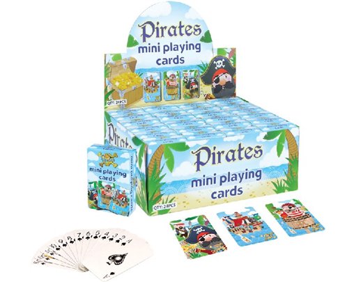 MINI PIRATE PLAYING CARDS  24S