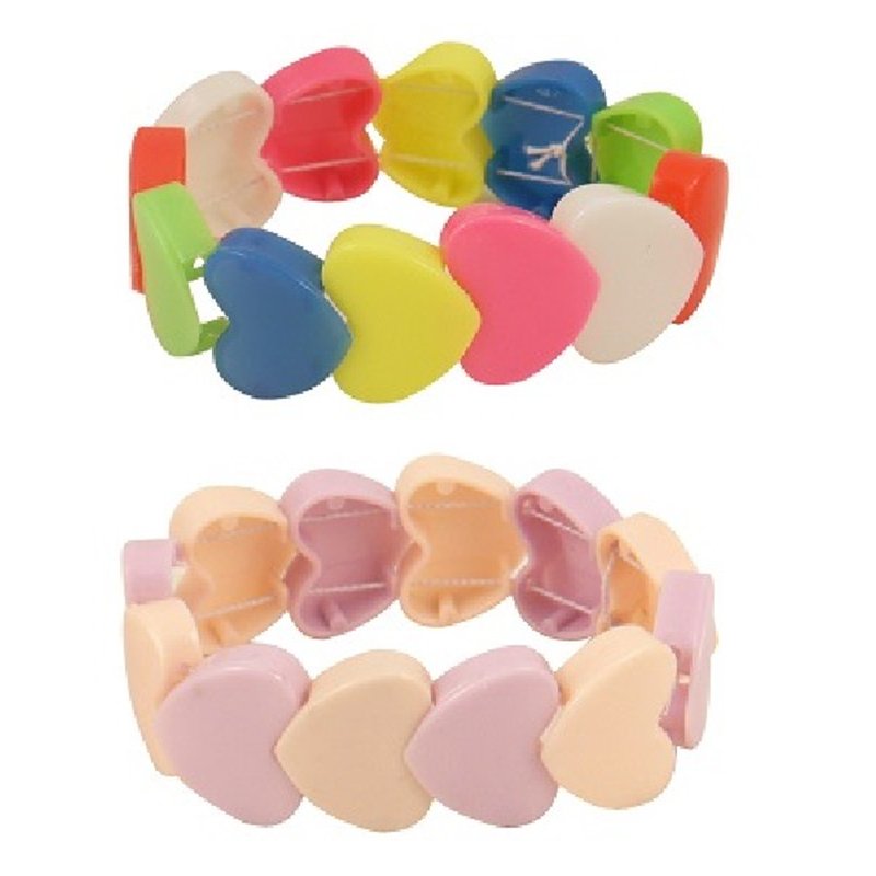 5.5CM ASST HEART BRACELET  60S