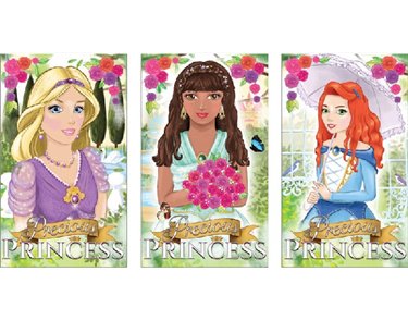 3ASST PRINCESS NOTEBOOK  168S