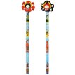 2ASST PIRATE PENCIL W/ERASER TOP  24S