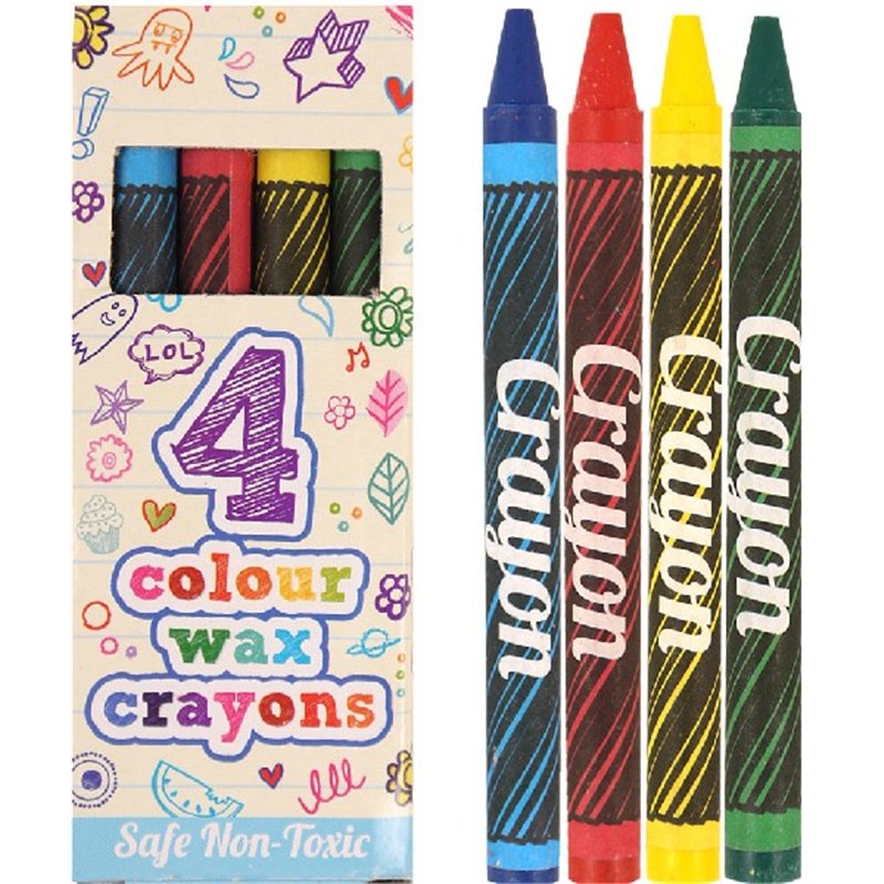 (4) WAX CRAYONS  120S
