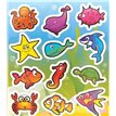 (12) SEALIFE STICKERS  120S